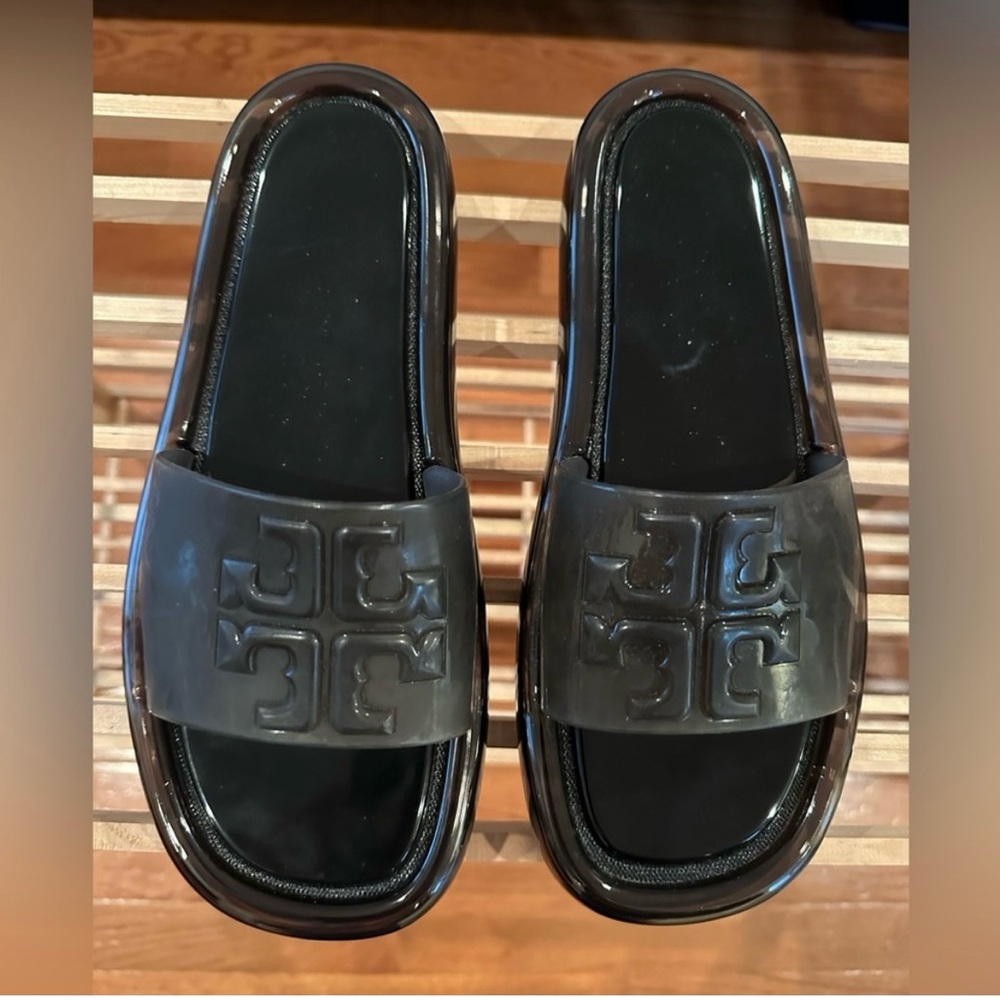 EUC Tory Burch Black Jelly Slides 🖤
